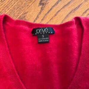Sweater Cashmere  Small Red Prive